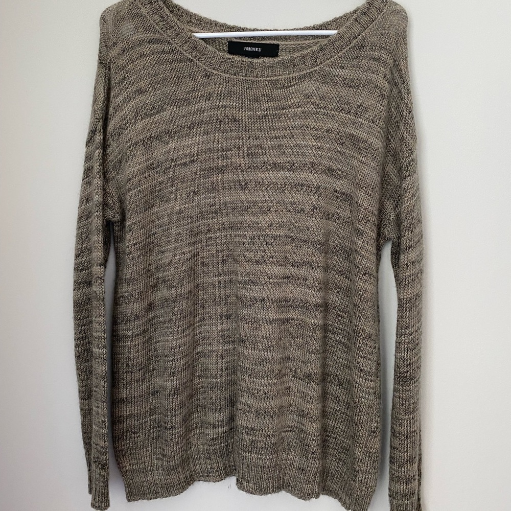 Heather brown sweater